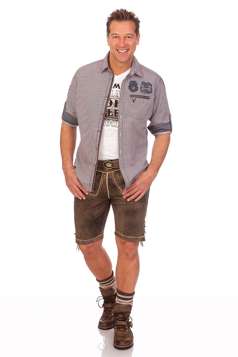 KRÜGER BUAM Trachtenhemd Trachtenhemd - FRANK - marine