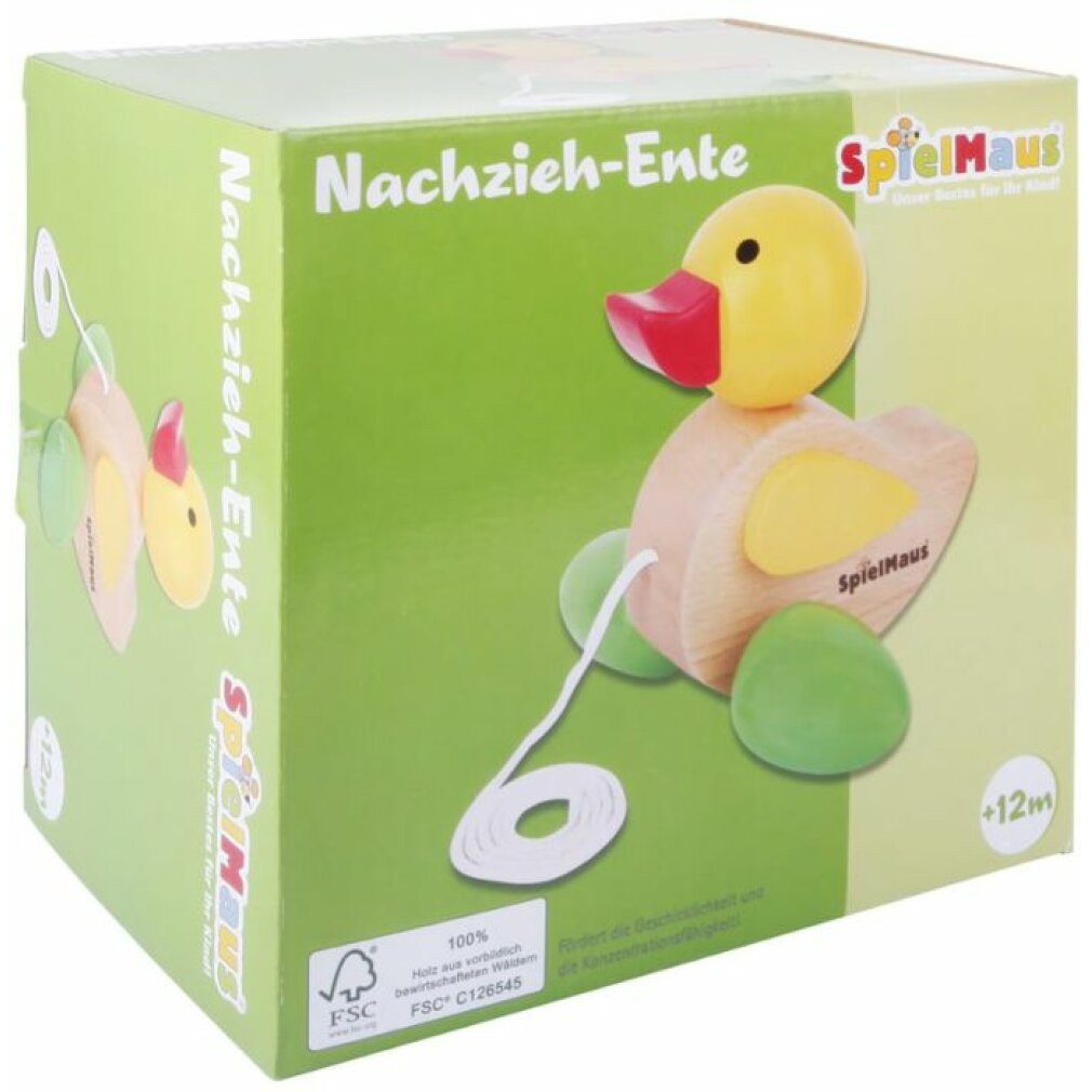 Vedes Nachziehspielzeug SpielMaus Holz Nachziehente