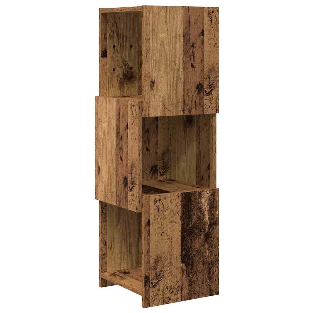 vidaXL Eckschrank Eckschrank 30,5x30x95cm Holzwerkstoff Altholz (1-St)