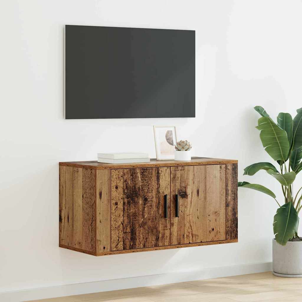 vidaXL TV-Schrank 80 x 34,5 x 40 cm Altholz Holzwerkstoff (1-St)