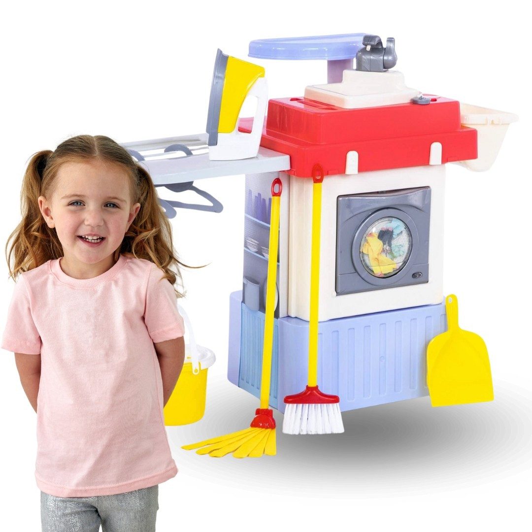Sarcia.eu Spielküche Reinigungsset mit Waschmaschine für Kinder INFINITY