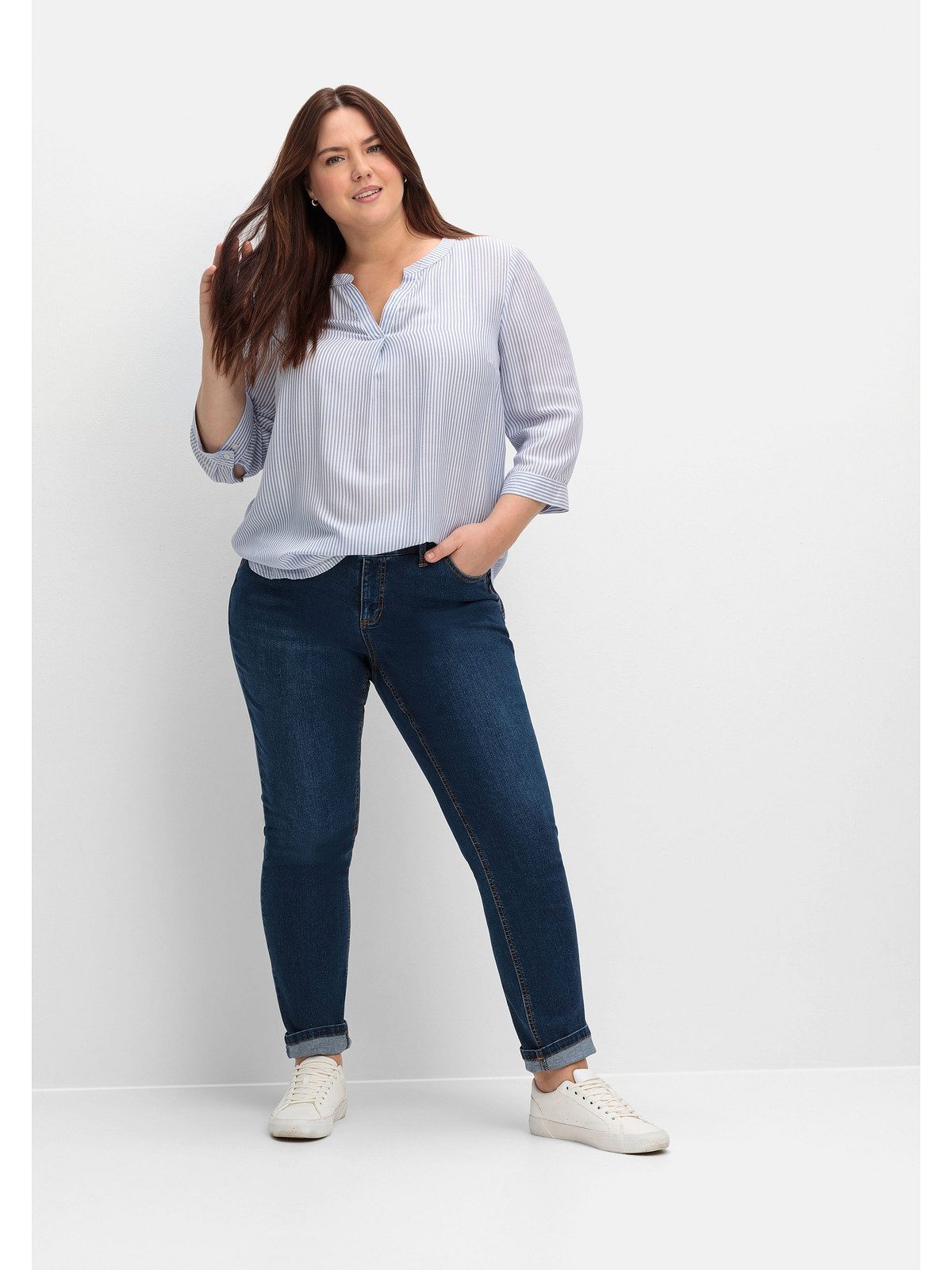 Sheego Stretch-Jeans Große Größen im komfortablen günstig online kaufen