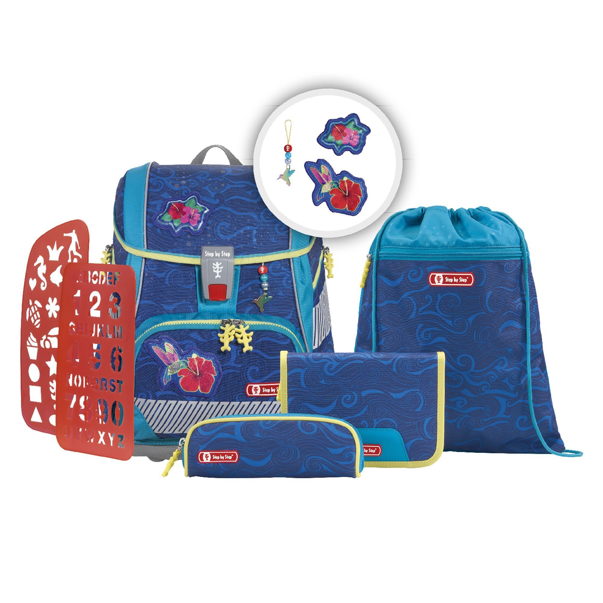 Step by Step Schulranzen 2in1 Plus (6-tlg), Polyester