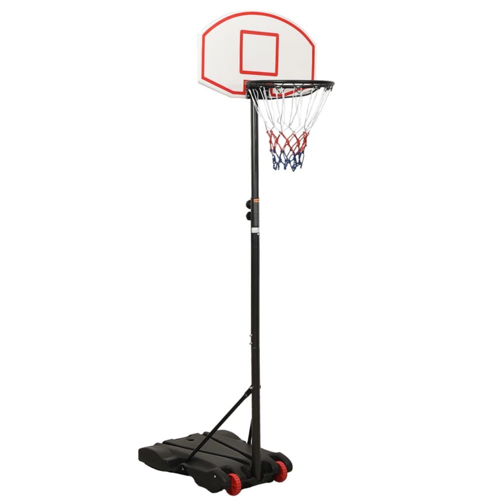 Basketballkorb Basketballständer Weiß 216-250 cm Polyethylen