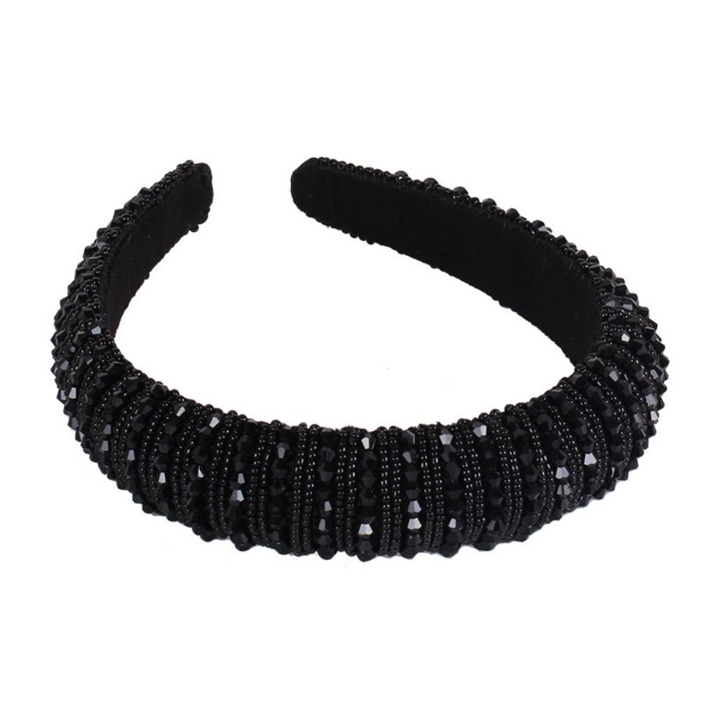 ousudela Haarband 3-teiliges Set modischer Kristall-Stirnbänder mit Retro-Glanz