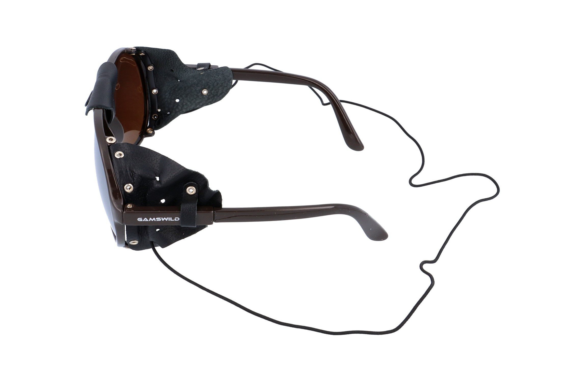 Gamswild Sonnenbrille UV400 Gletscherbrille Sonnenbrille Skibrille tolles Design Damen Herren Unisex Modell WS6330 in braun, schwarz
