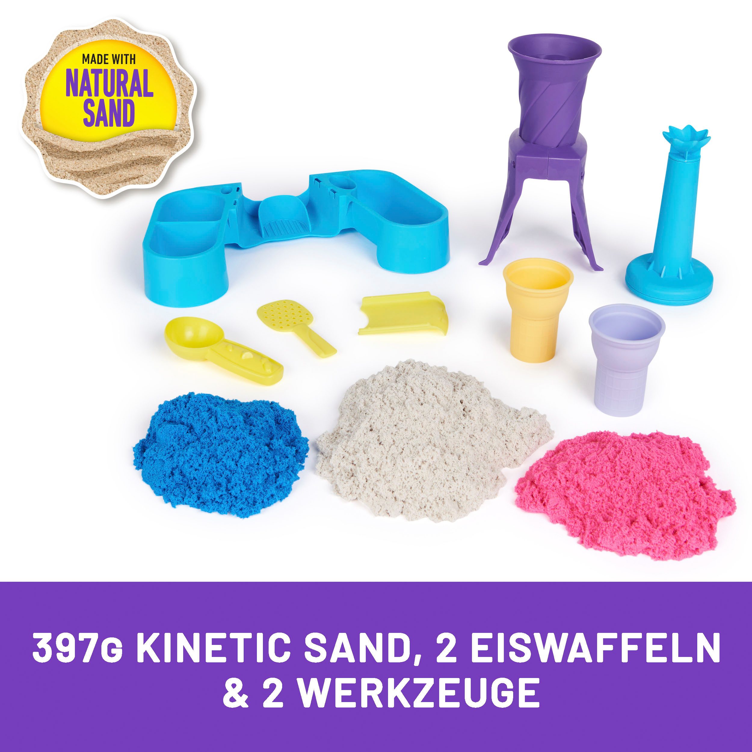 Spin Master Kreativset Kinetic Sand - Soft Serve Ice Cream Station 397g