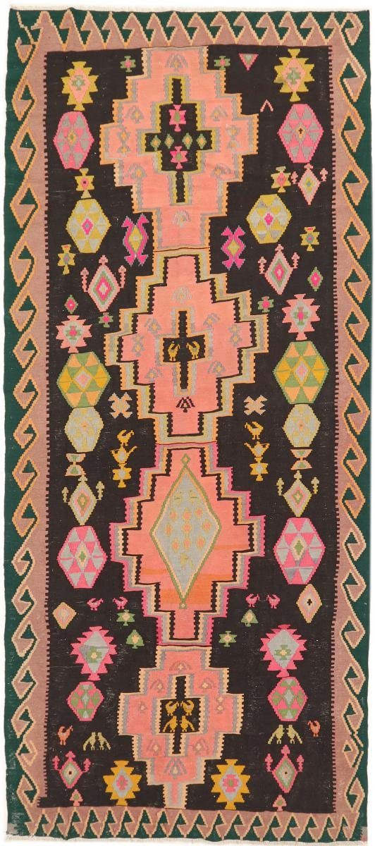 Orientteppich Nain Kelim 4 Orientteppich, mm Antik Fars rechteckig, Azerbaijan Höhe: Trading, 155x356 Handgewebter