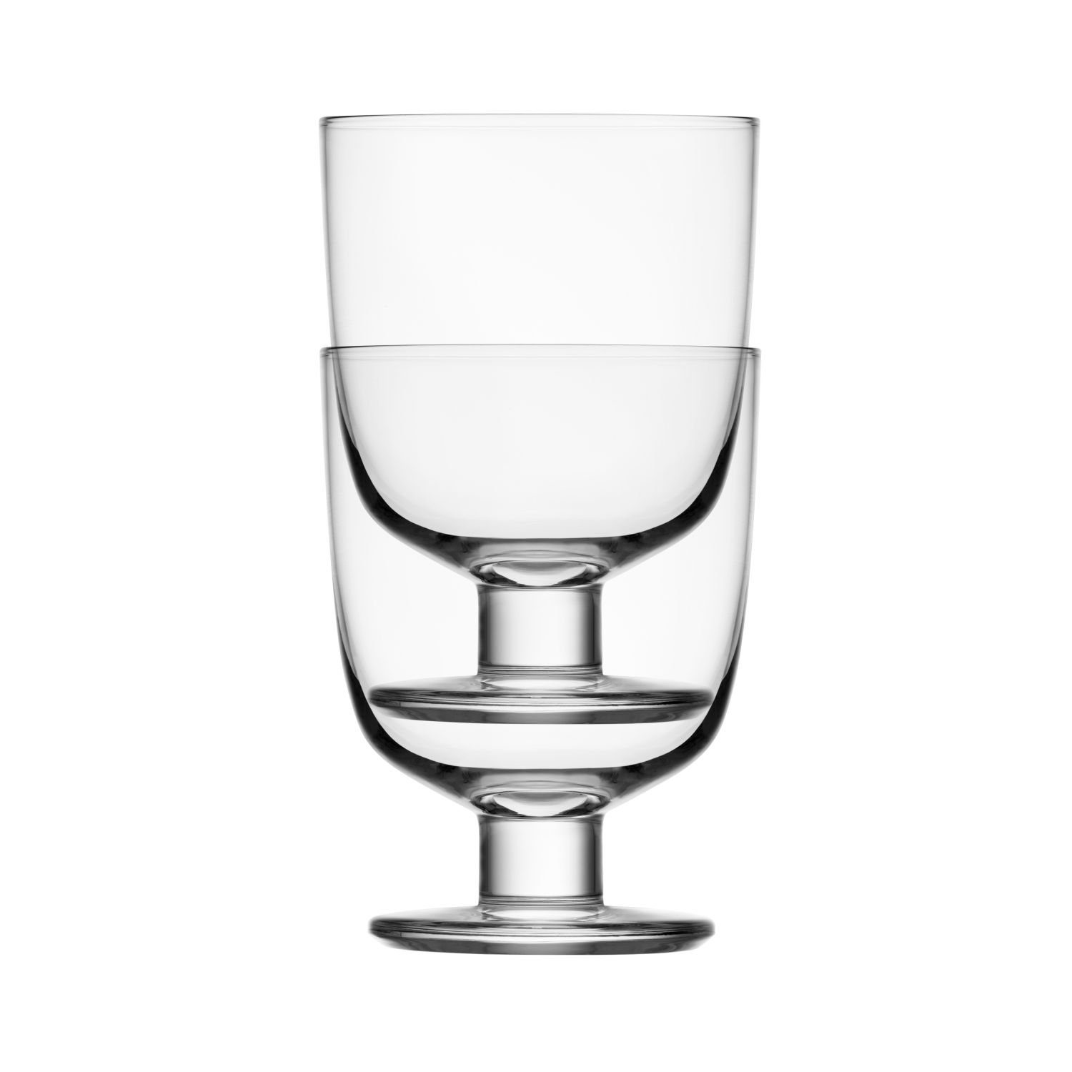 IITTALA Glas Lempi, 2-tlg., Glas, stapelbar