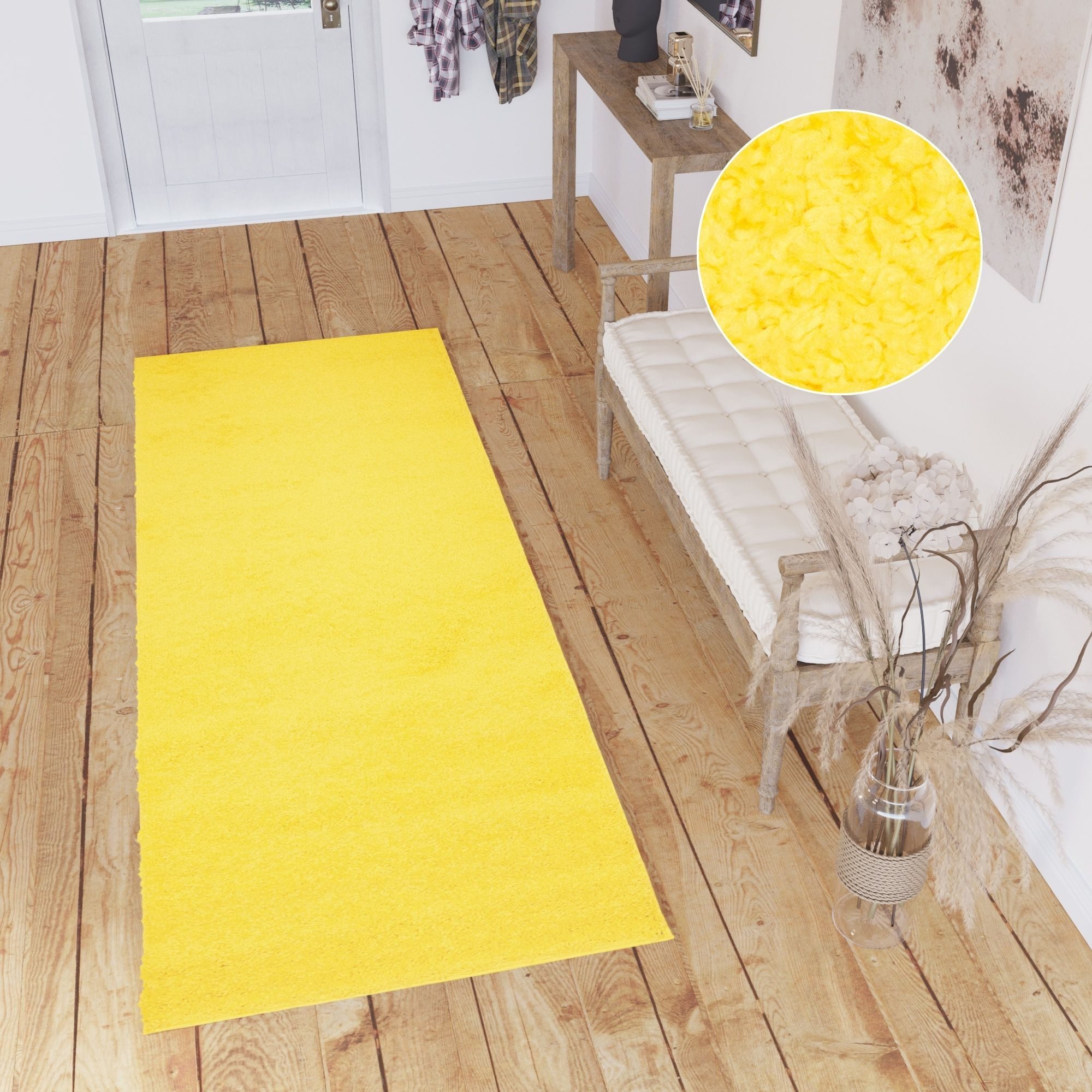 Tapiso Hochflor-Läufer DELHI, rechteckig, Höhe: 30 günstig online kaufen