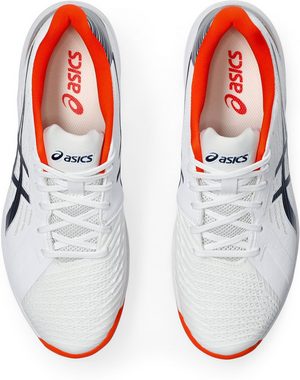 Asics SOLUTION SWIFT FF CLAY WHITE/BLUE EXPANSE Hallenschuh