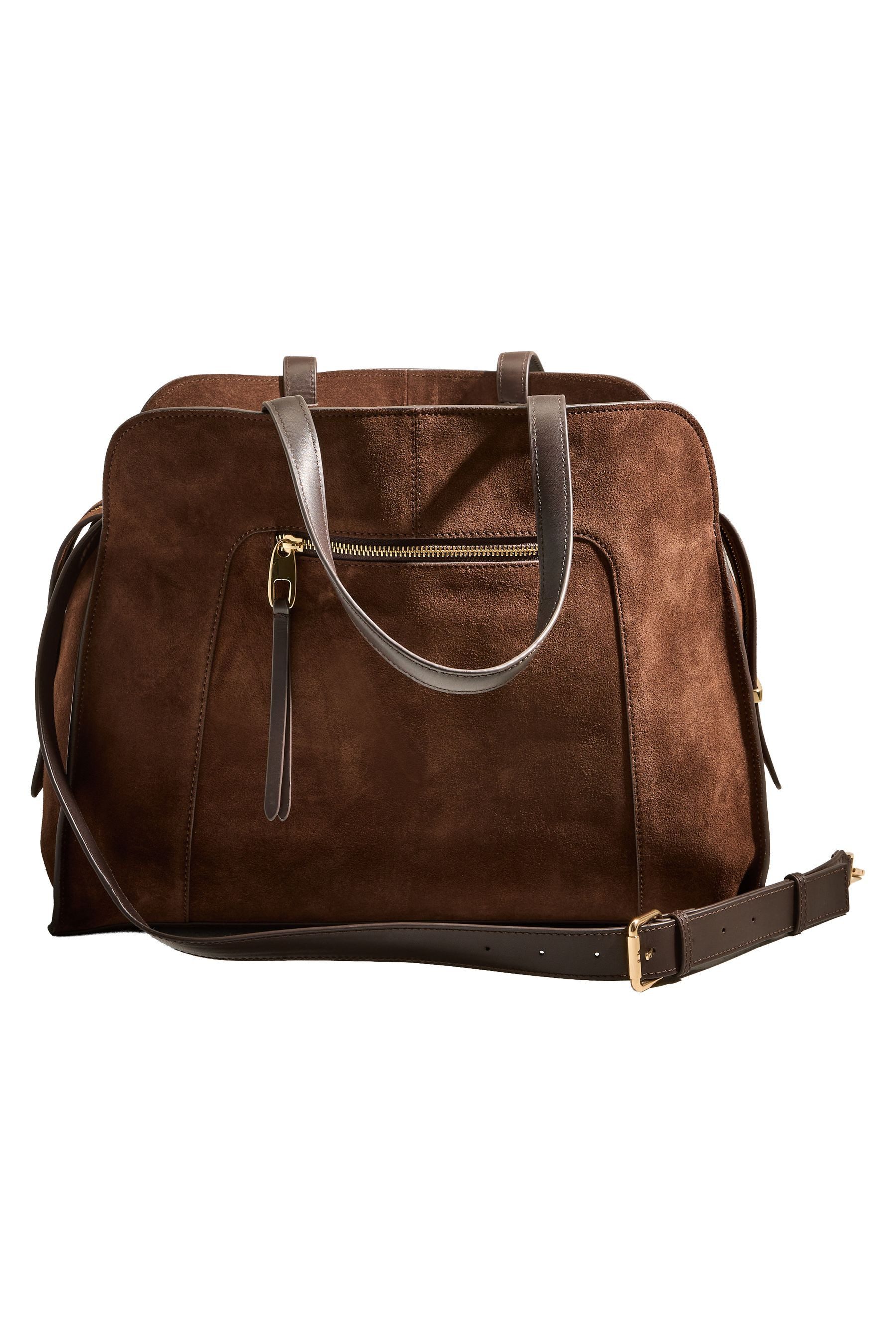 Next Einkaufsbeutel N. Premium Tragetasche aus Veloursleder