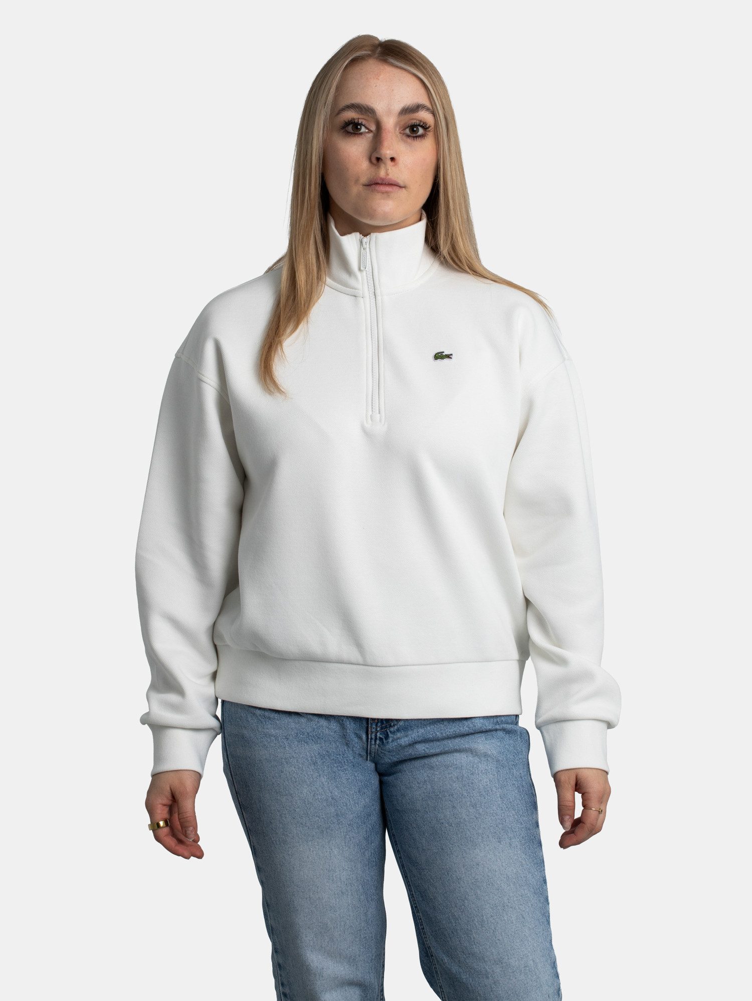 Lacoste Sweatshirt Lacoste Sweatshirt aus Piqué Halfzip