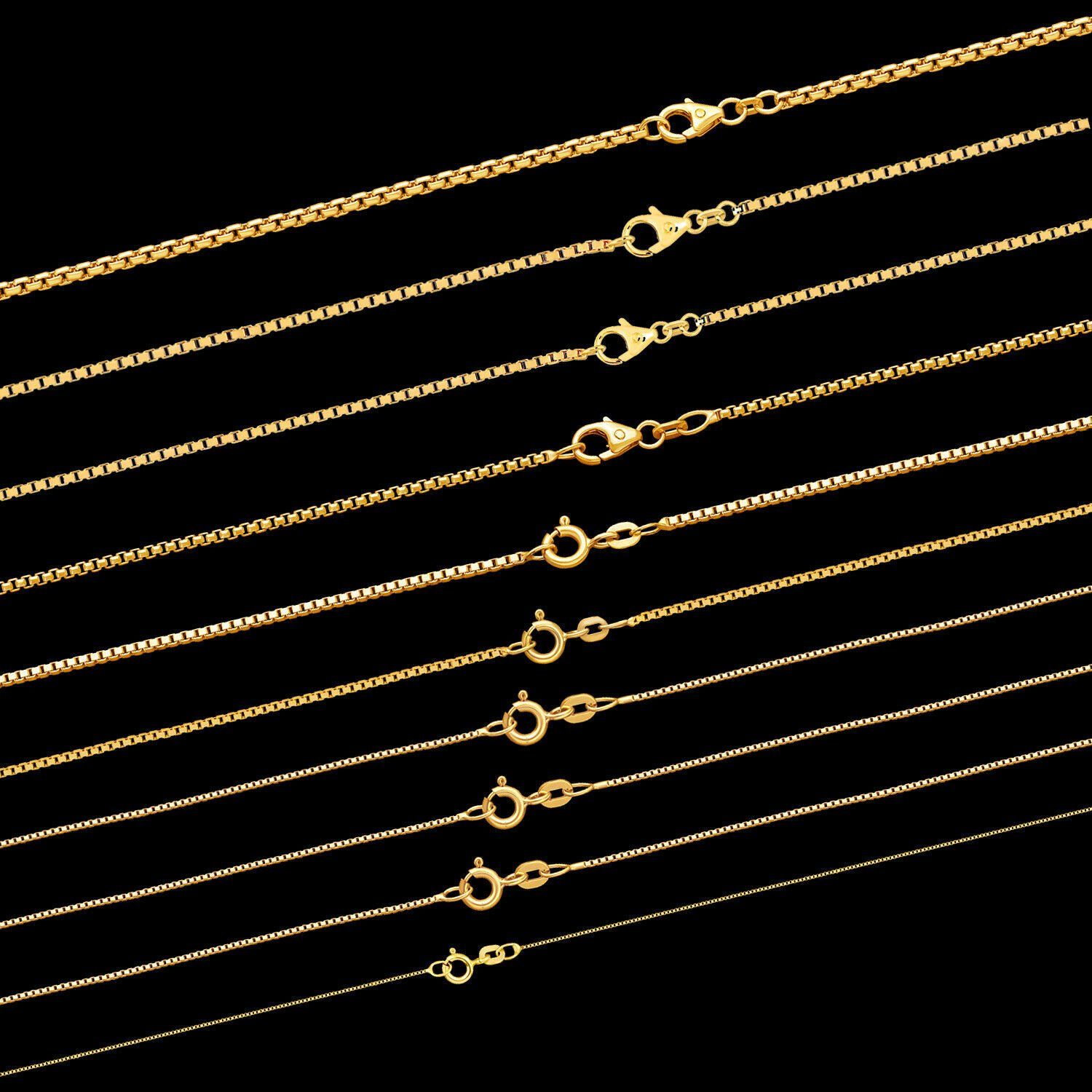 HOPLO Goldkette Goldkette Venezianerkette Länge 38cm günstig online kaufen