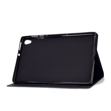 Wigento Tablet-Hülle Für Lenovo Tab M10 HD 2. Gen 2020 TB-X306F Motiv 9 Tablet Tasche Kunst Leder Hülle Etuis