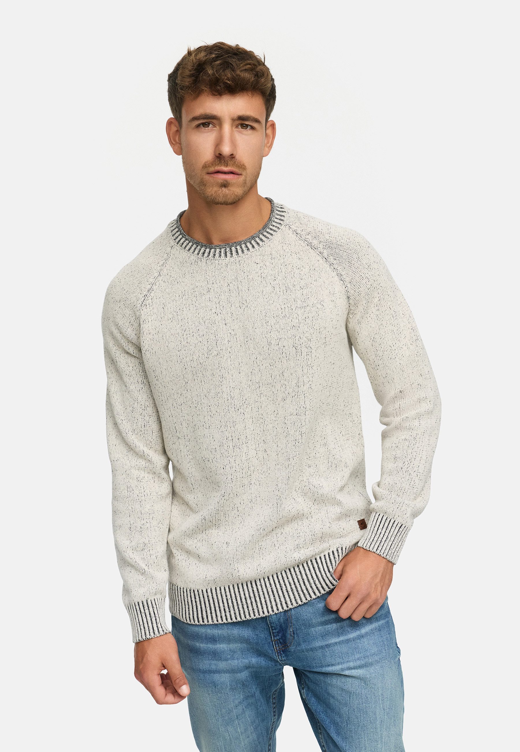 Indicode Strickpullover Herren INMassum Pullover Herrenpullover Strickpullover mit Rundhals-Ausschnitt