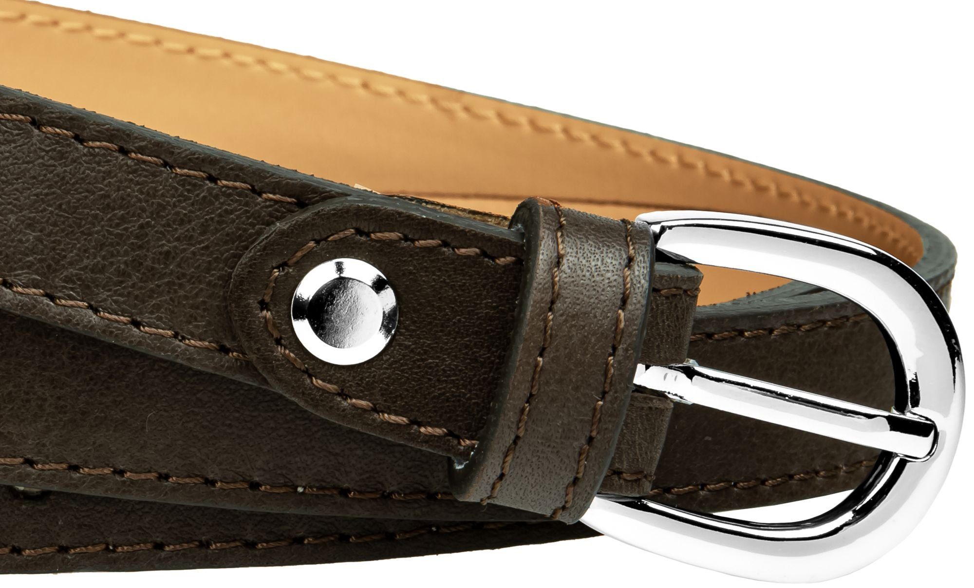 Caspar Taillengürtel GU273 aus echtem Leder günstig online kaufen