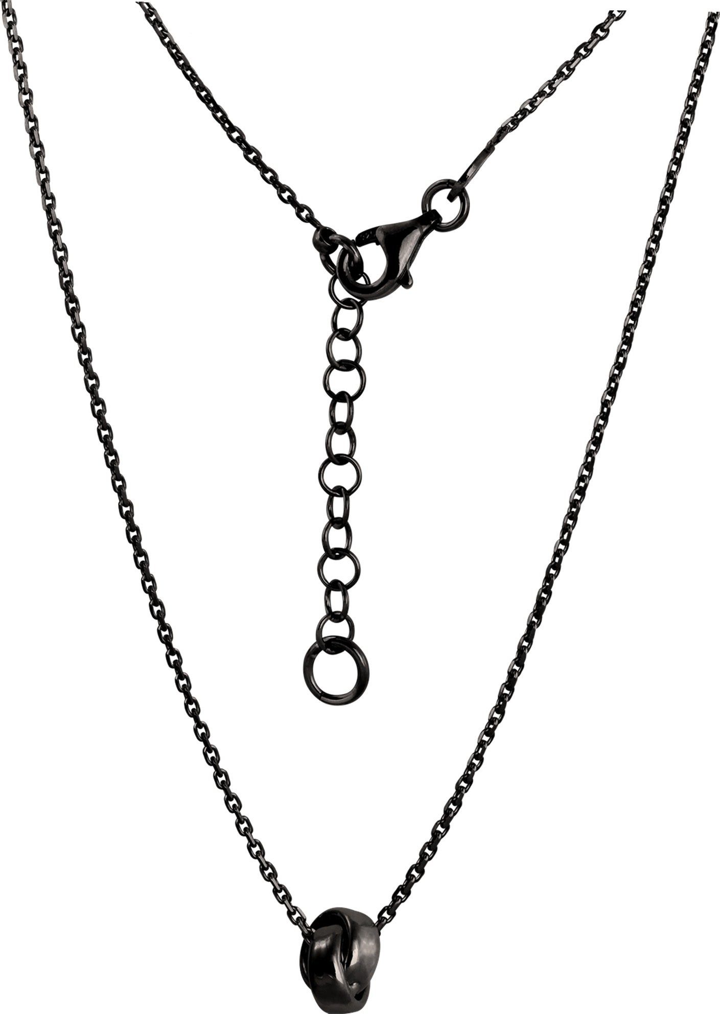 SilberDream Silberkette SilberDream verschlungen Halskette (Halskette), Halsketten (verschlungen) ca. 44cm - 47cm, 925 Sterling Silber, Farbe: