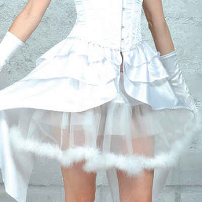 Zoelibat Kostüm Burlesque Kostüm Rock für Damen - Weiß, Minirock