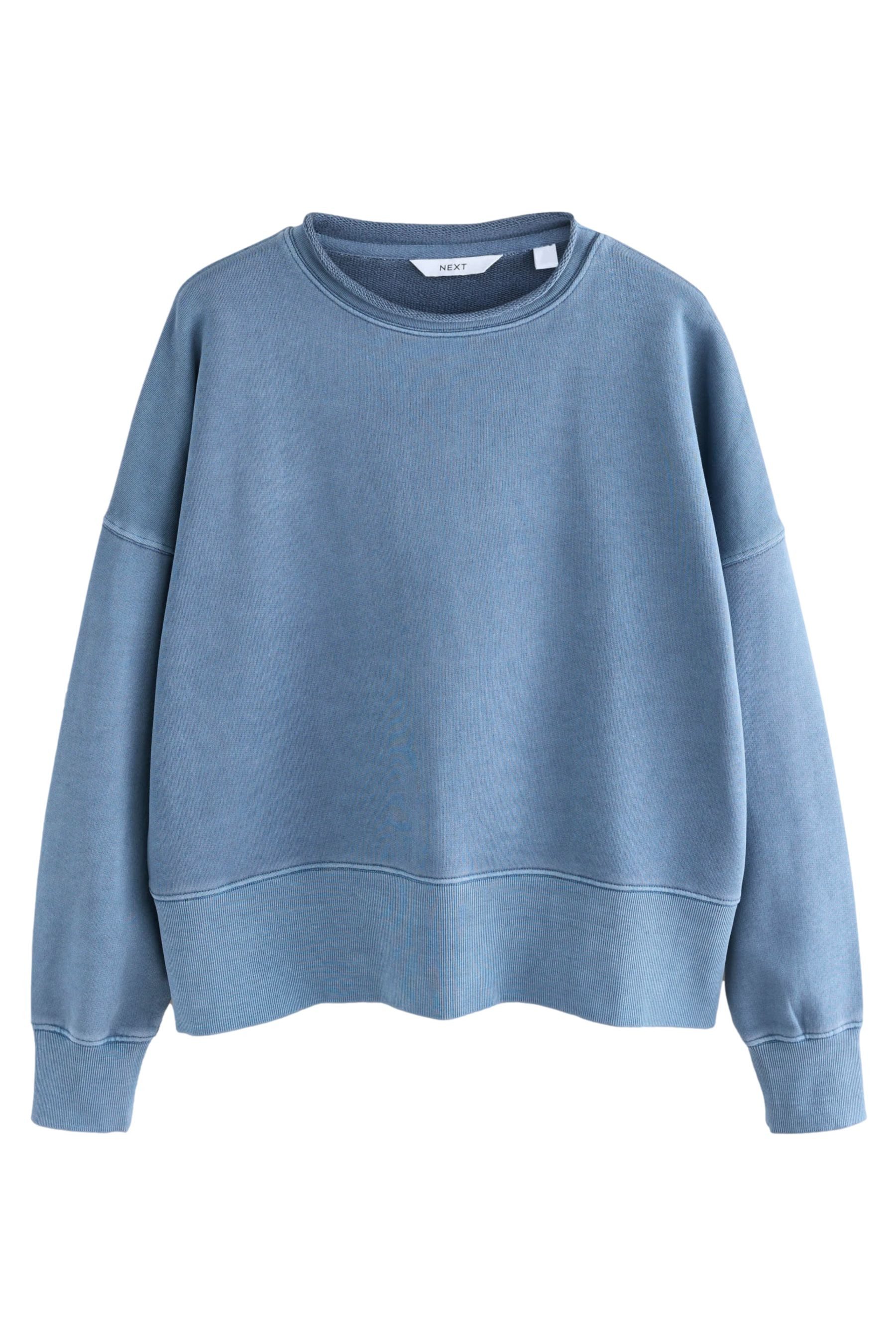 Sweater Sweatshirts mit fransigem Saum 100 % Baumwolle