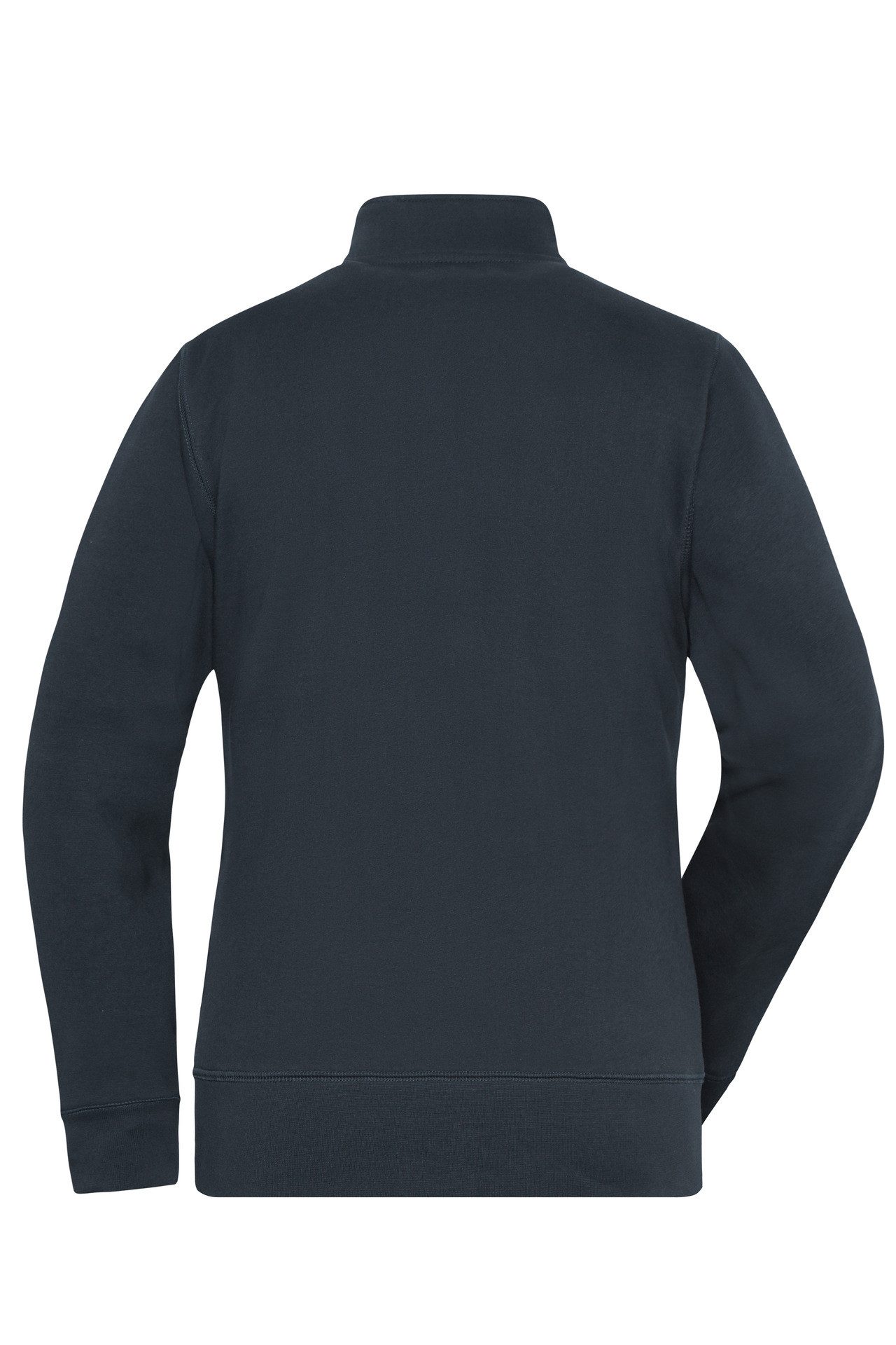 James & Nicholson Sweatjacke Leicht taillierte Damen Doppeljacke im Materialmix JN1809 Innen warmer Fleece, außen angenehmer Baumwoll-Jersey – Bild 2 von 4