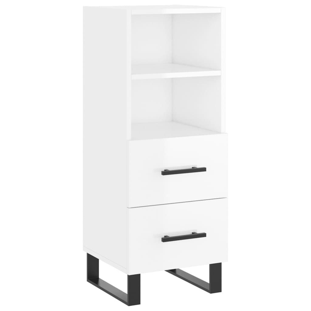 vidaXL Sideboard Sideboard Hochglanz-Weiß 34,5x34x90 cm günstig online kaufen