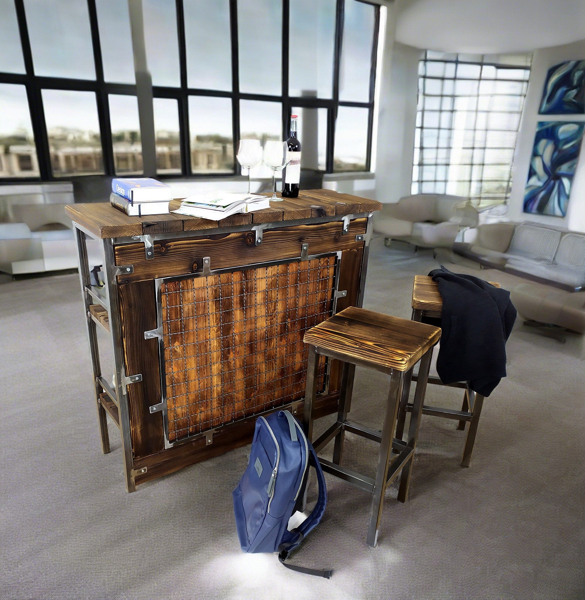 CHYRKA Bartisch Bartisch Stehtisch Theke (L=120-200 cm) BarMöbel HALICZ günstig online kaufen