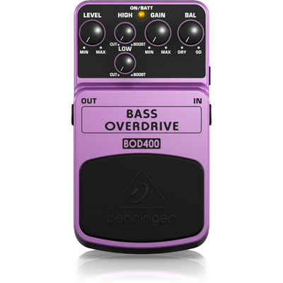 Behringer Musikinstrumentenpedal, BOD400 Bass Overdrive Pedal - Bass Effektpedal