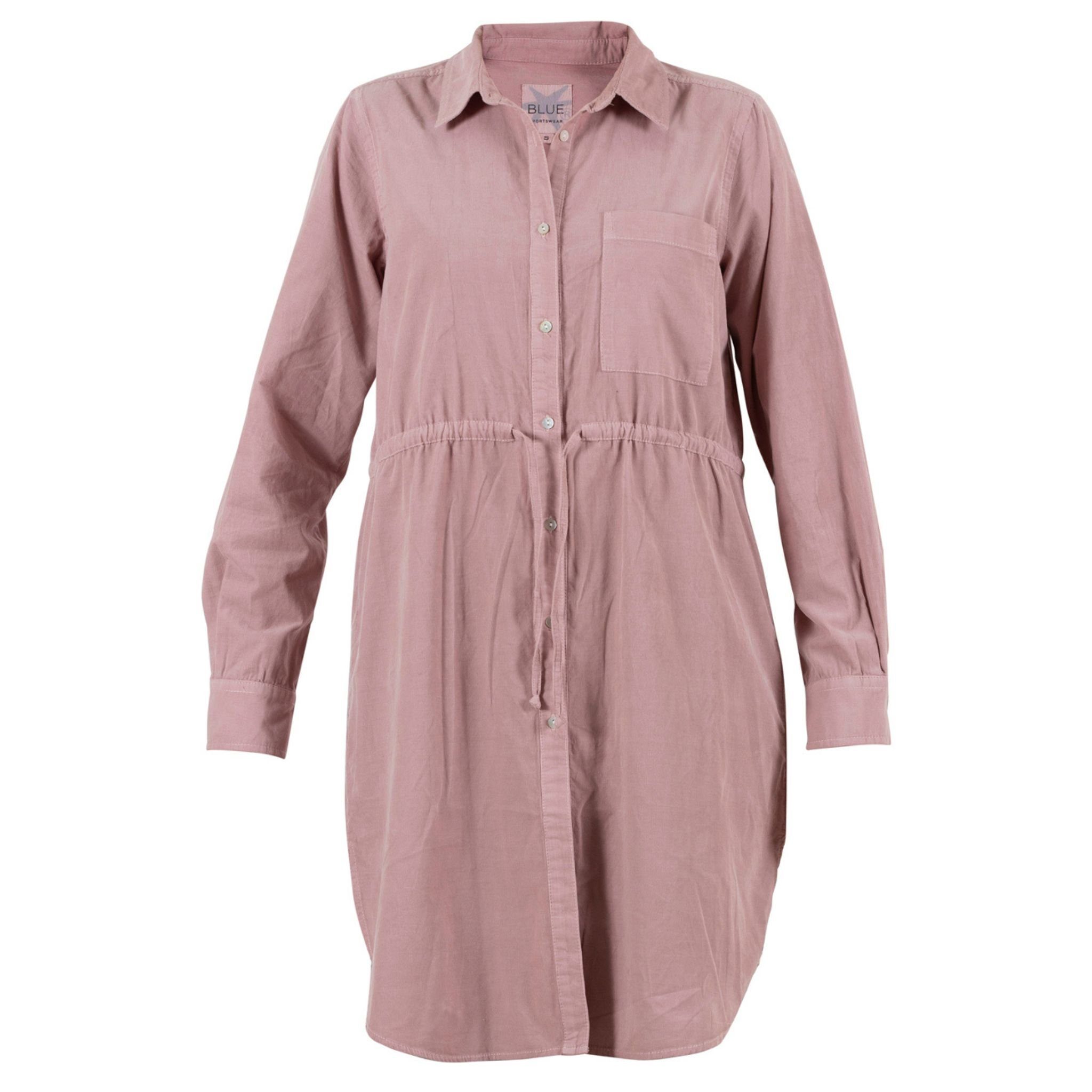 Blue Sportswear Cordkleid Atlin Babycord Kleid Blusenkleid in Rosa oder Grau