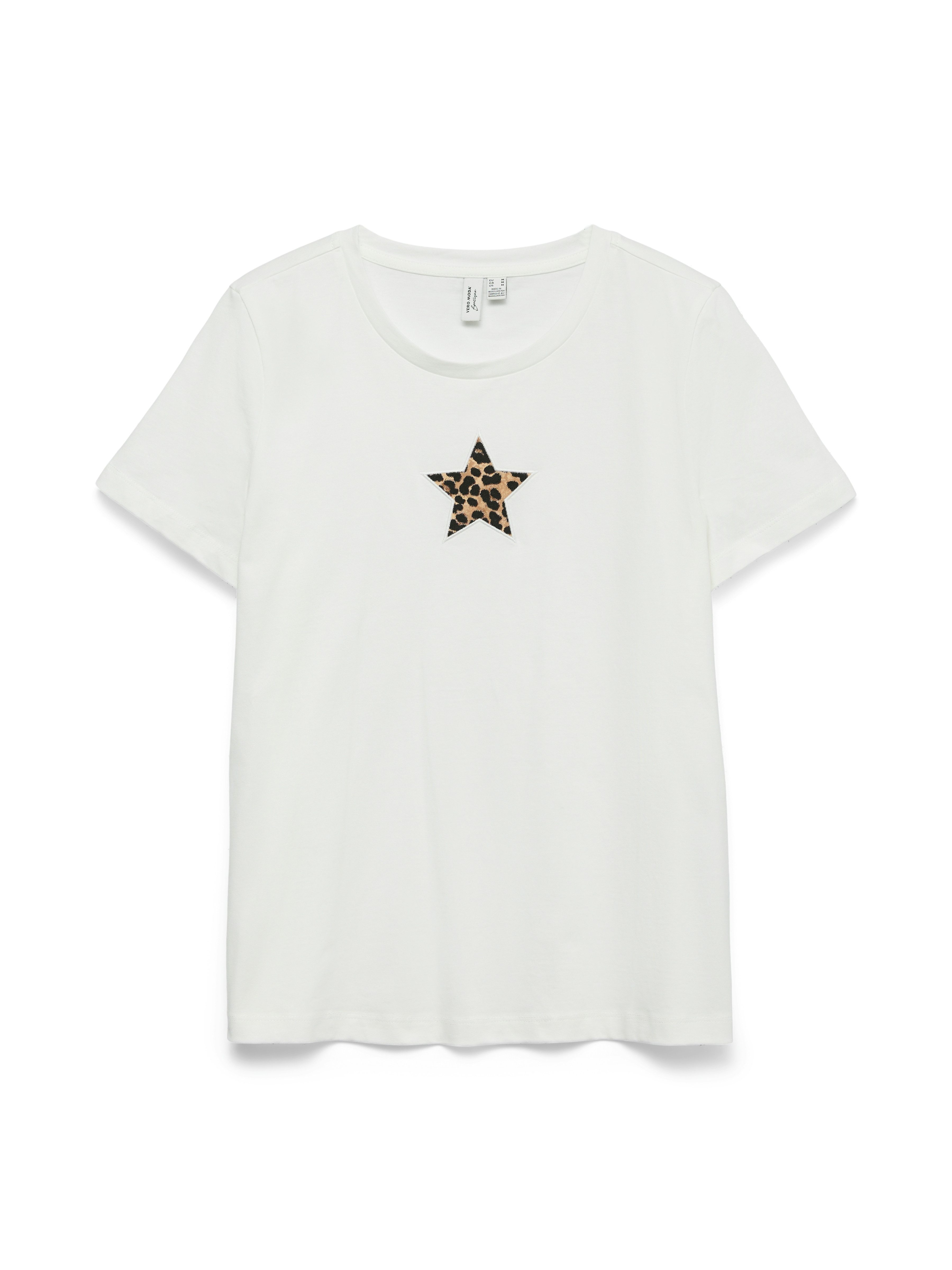 Vero Moda Print-Shirt VMISUMA S/S T-SHIRT JRS BTQ mit Leo-Stern günstig online kaufen