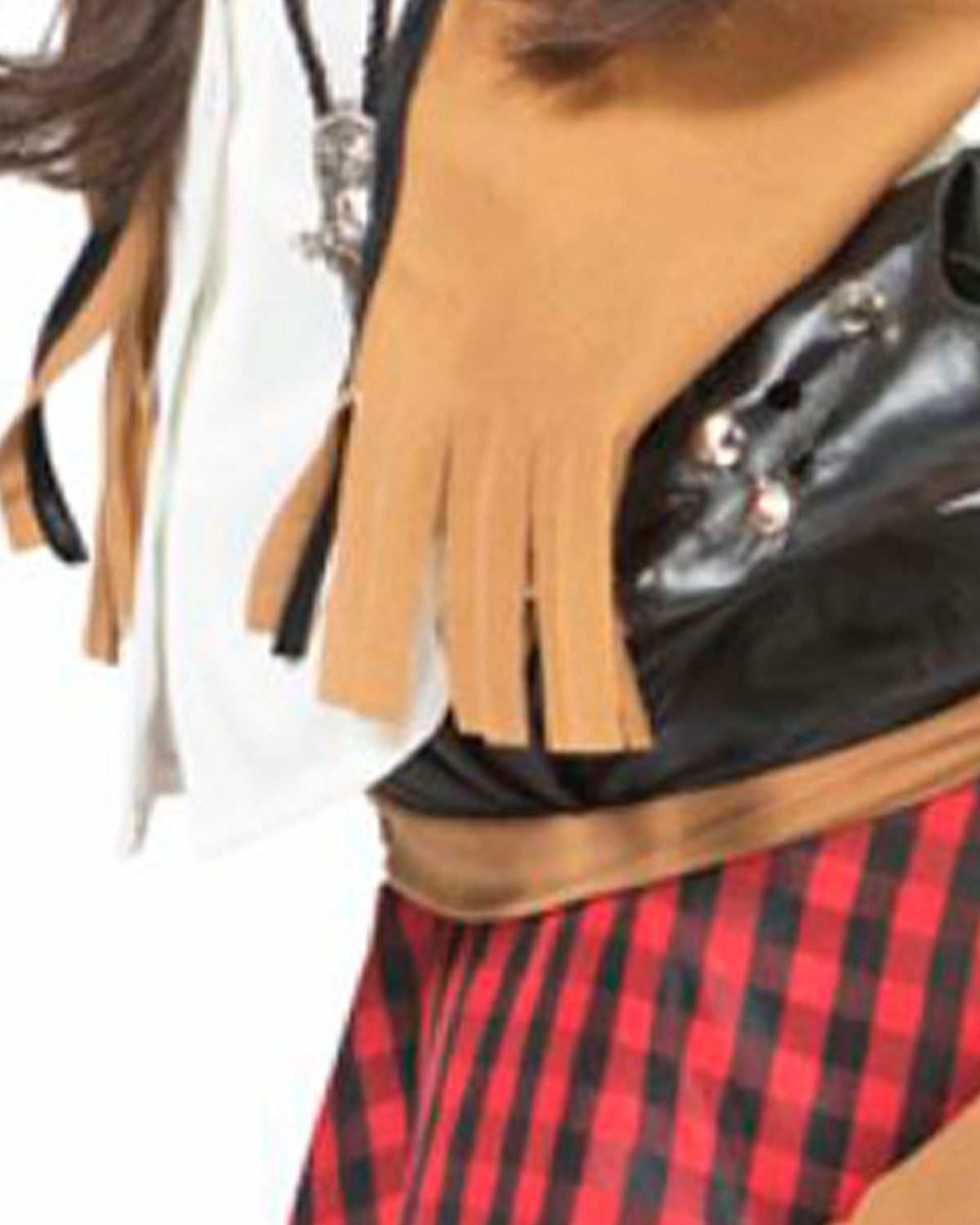 Funny Fashion Kostüm Cowgirl Kostüm 'Austine' für Mädchen, Rot Schwarz