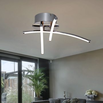 Globo LED Deckenleuchte, LED-Leuchtmittel fest verbaut, Warmweiß, Deckenlampe Deckenleuchte Designlampe LED Wohnzimmerlampe D 38 cm