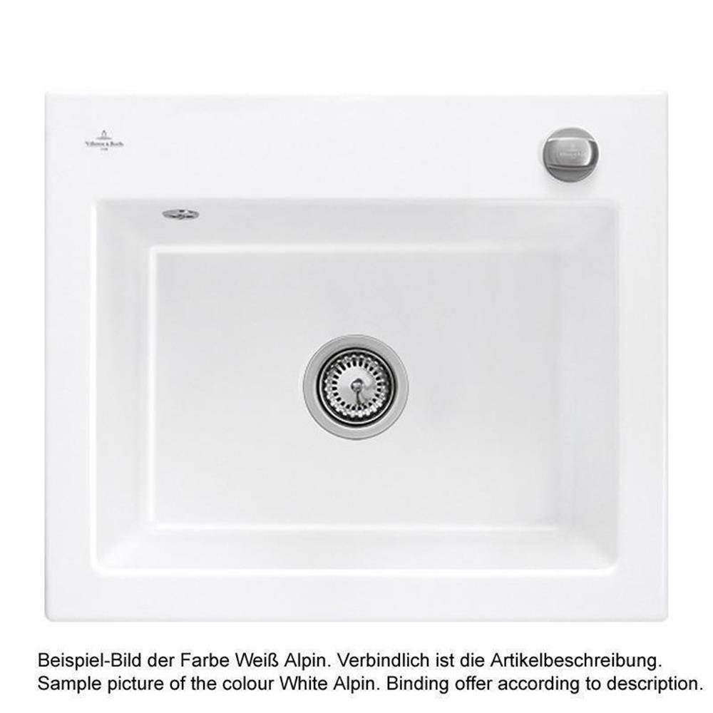 Einbaubecken Classicline (glänzend) & S, 60/51 Weiß 60 cm Villeroy & Siluet Villeroy alpin R1 Küchenspüle Boch Boch