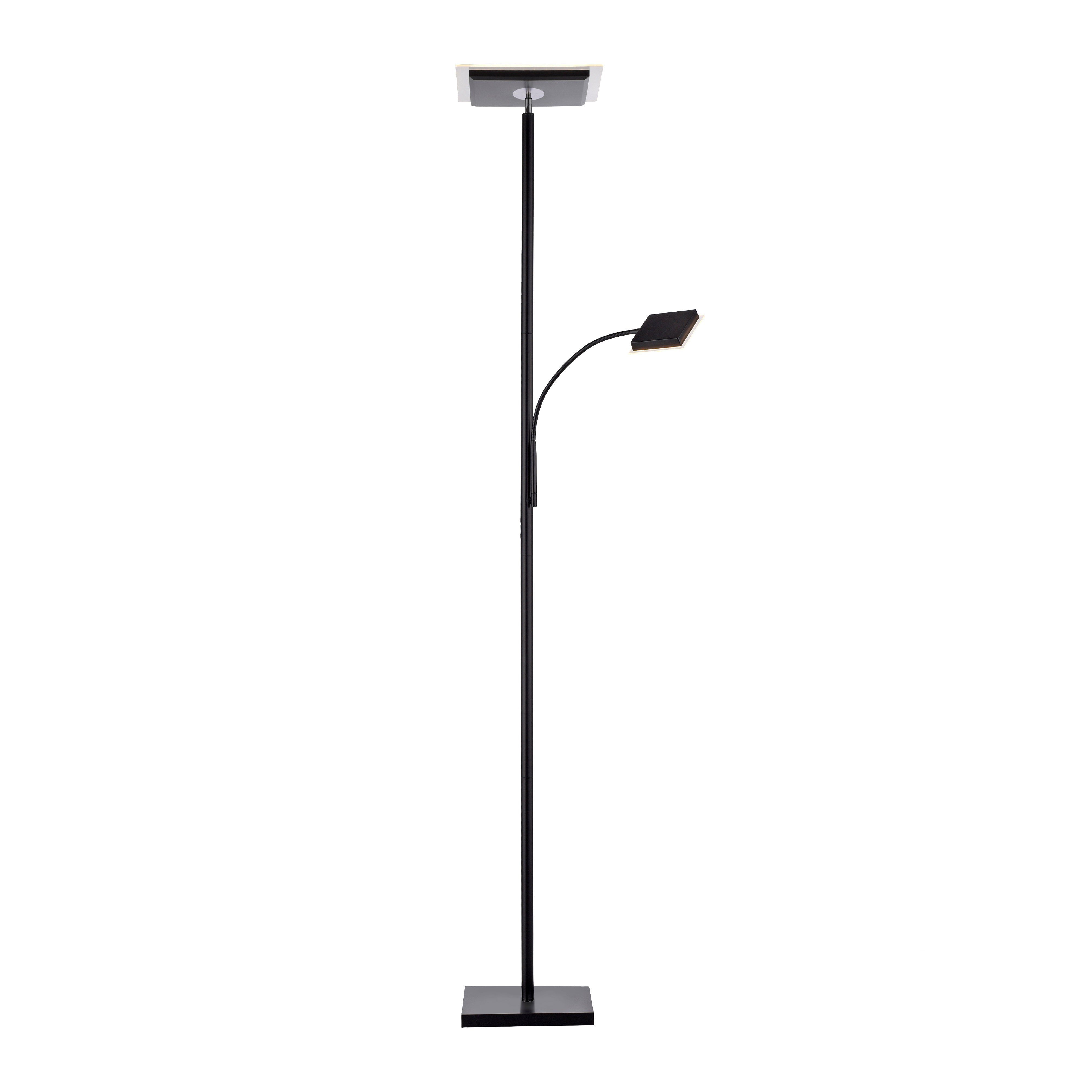 JUST LIGHT Stehlampe HANS, LED fest integriert, Warmweiß, LED, dimmbar über Touchdimmer, Schalter, Touchschalter