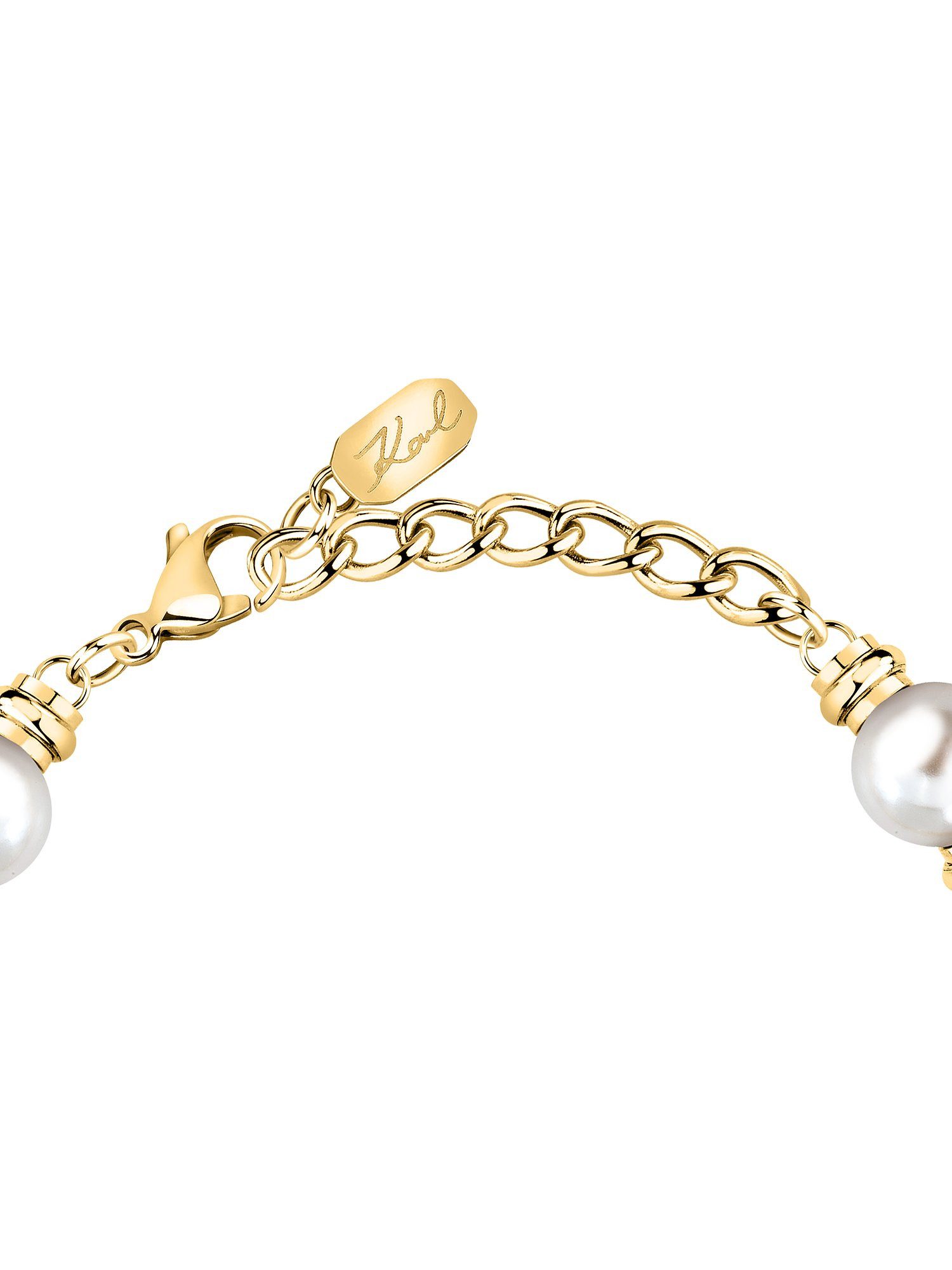 KARL LAGERFELD Armband Karl Lagerfeld Damen-Armband Edelstahl Kunstperle, P günstig online kaufen