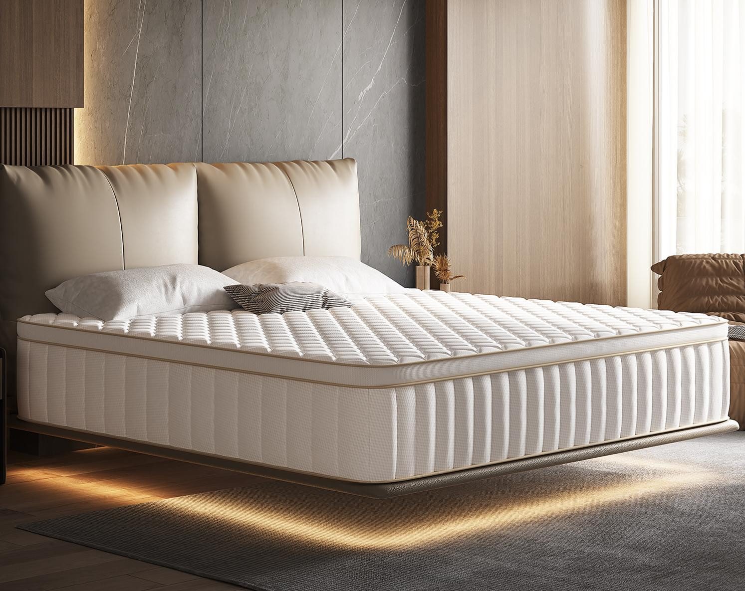 Boxspringmatratze Taschenfederkernmatratze Matratze H3, 7-Zone Federkernmatratze, Hiazurm, 26 cm hoch, (Atmungsaktiv, Orthopädische, Qualitätsmatratzen Für Kinder und Erwachsene), Matratze 180x200 cm