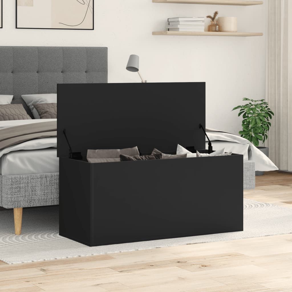 vidaXL Aufbewahrungsbox Truhe Schwarz 100x42x46 cm günstig online kaufen