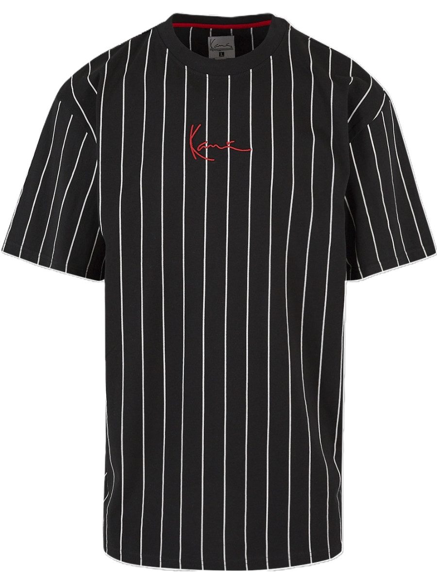 Karl Kani T-Shirt Small Signature Pinstripe (1-tlg) Oversize Streifen