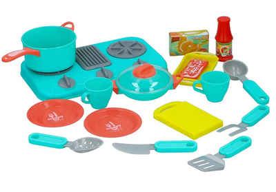 Eddy Toys Spielküche Spielzeug Kochset Kunststoff, Küchenspielzeug