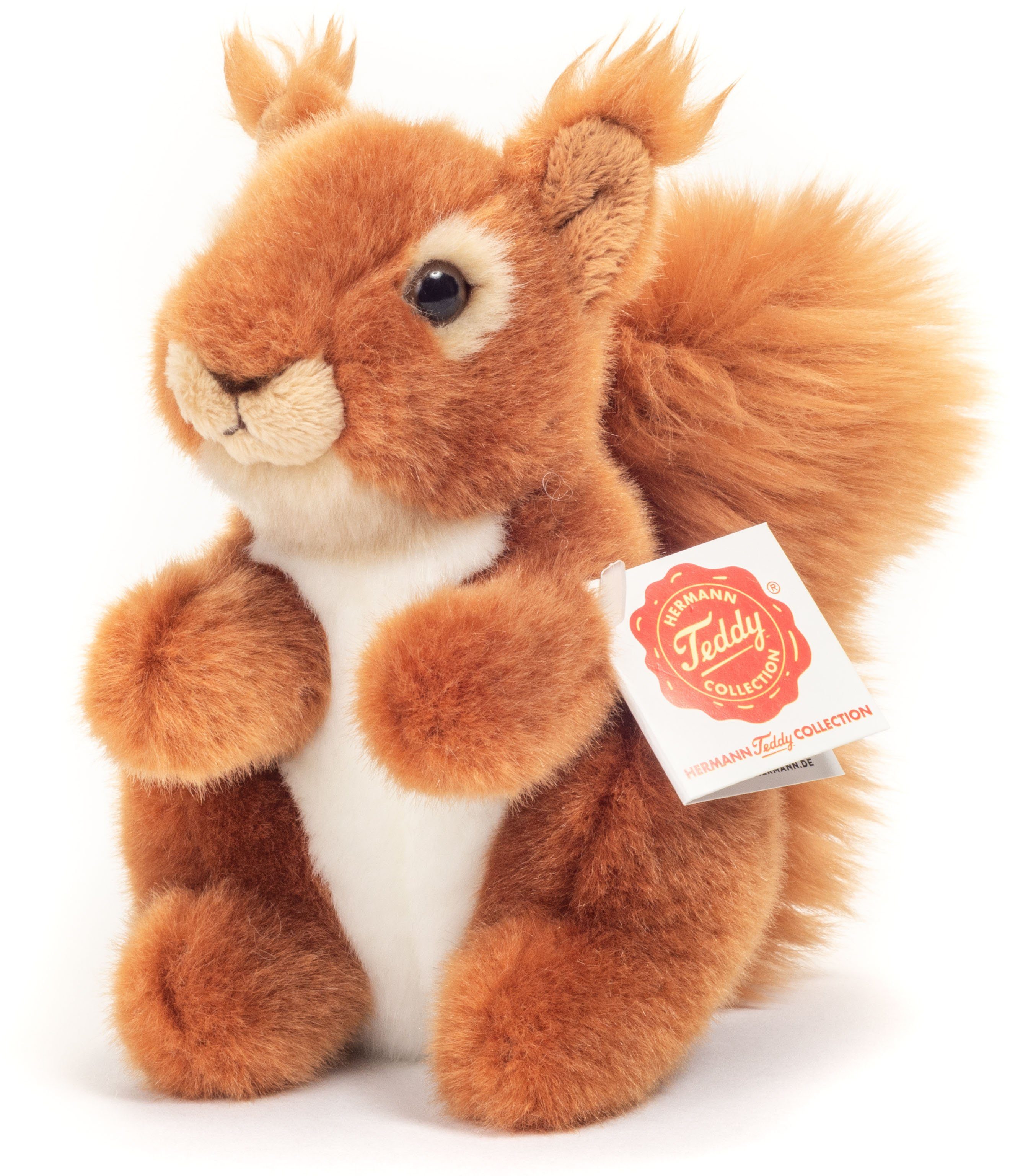 Teddy Hermann® Kuscheltier Eichhörnchen, 14 cm, zum Teil aus recyceltem Material