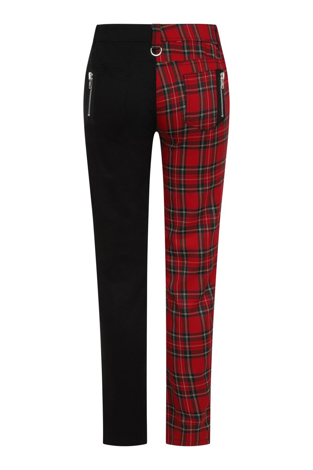 Banned Stoffhose Half The Damage Tartan Punk Grunge Stretchhose Kariert günstig online kaufen