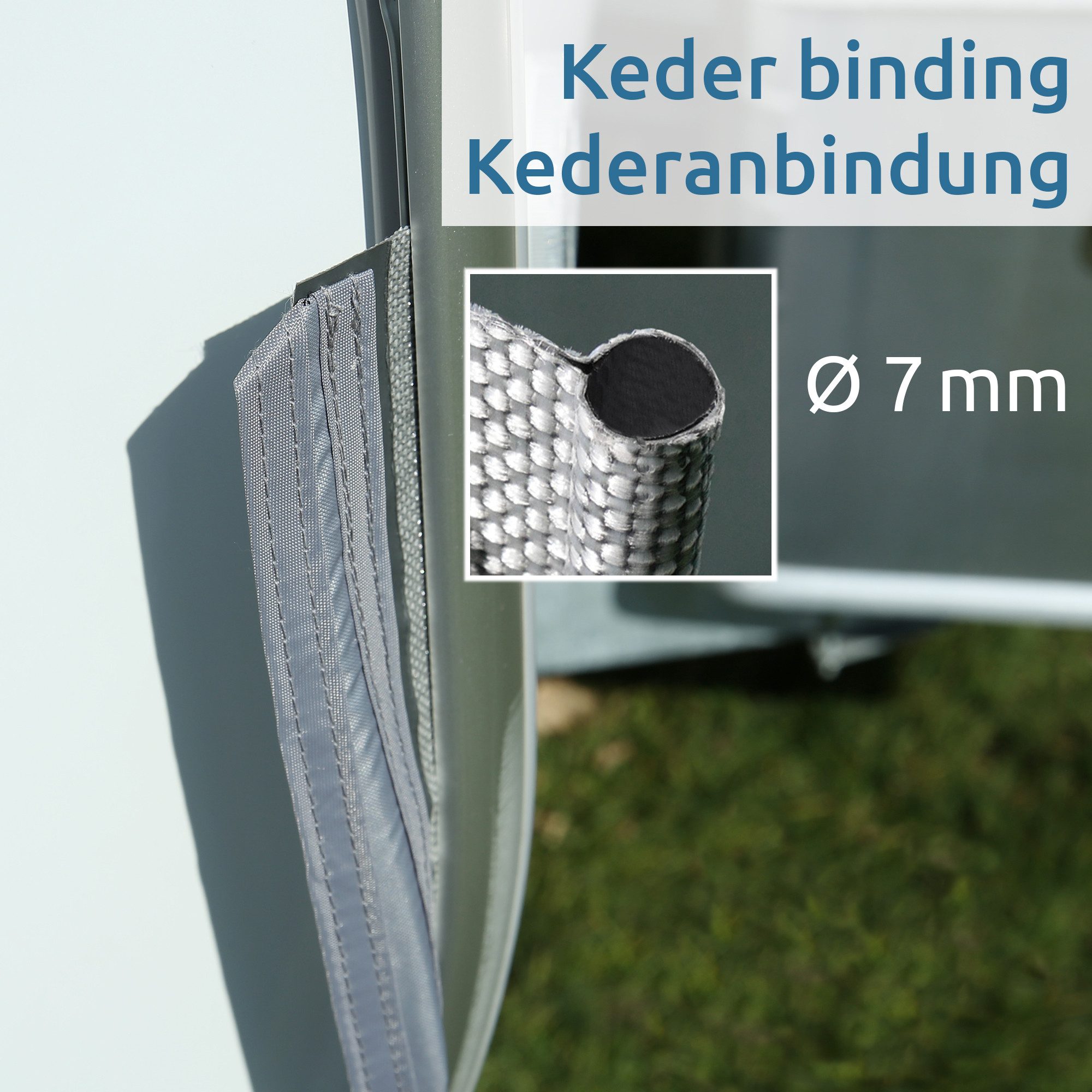 yourGEAR Bodenschutzplane your GEAR Bodenschürze Brela – Windschürze für Hobby Beachy 450 – Bild 5 von 5