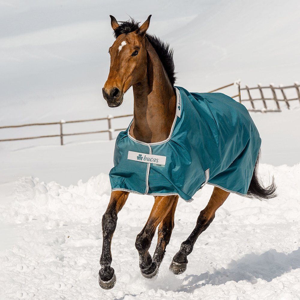 Bucas Pferde-Thermodecke Bucas Atlantic Turnout 200g - Green