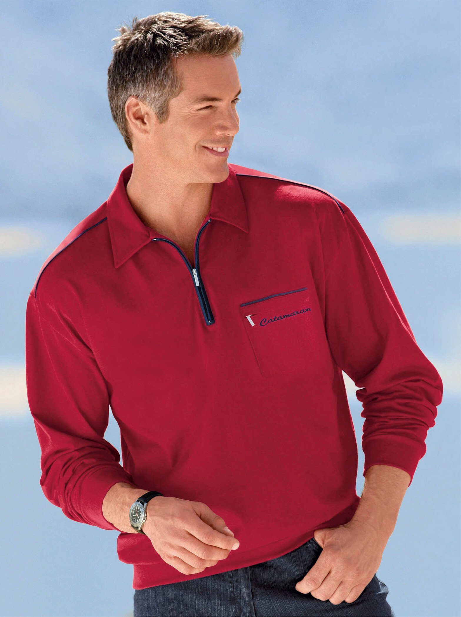 Witt T-Shirt Langarm-Poloshirt .