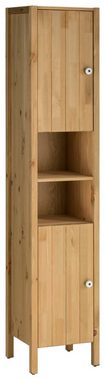 Home affaire Hochschrank Tina Badmöbel, Schrank, Breite 31,5 cm, Massivholz