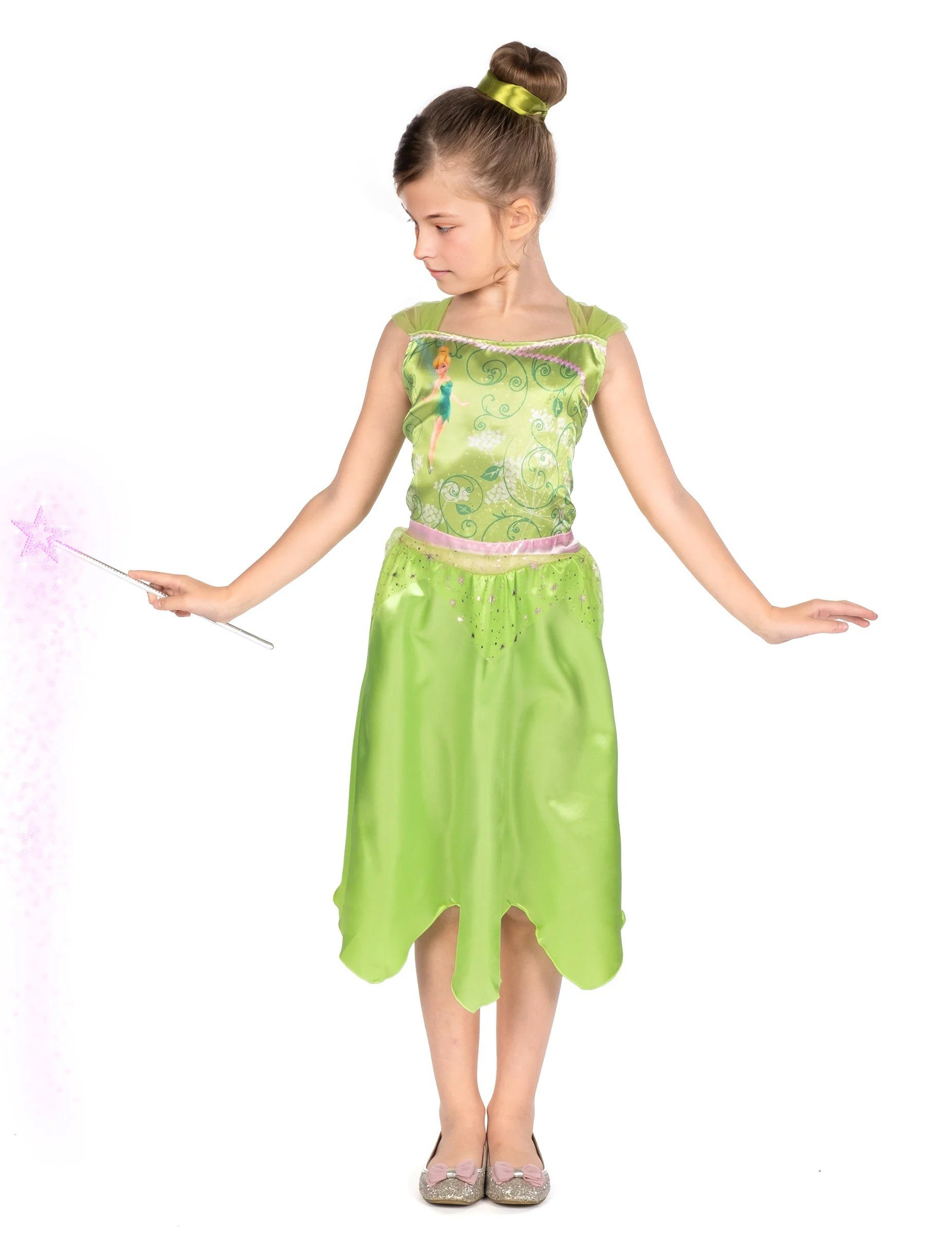 Disguise Kostüm Tinkerbell Basic Kostüm Disney für Mädchen Grün
