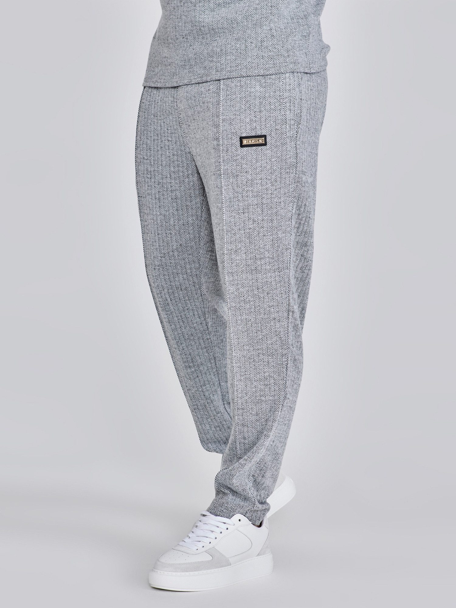 Siksilk Jogger Pants SikSilk Herren Graue Smart Jogginghose günstig online kaufen