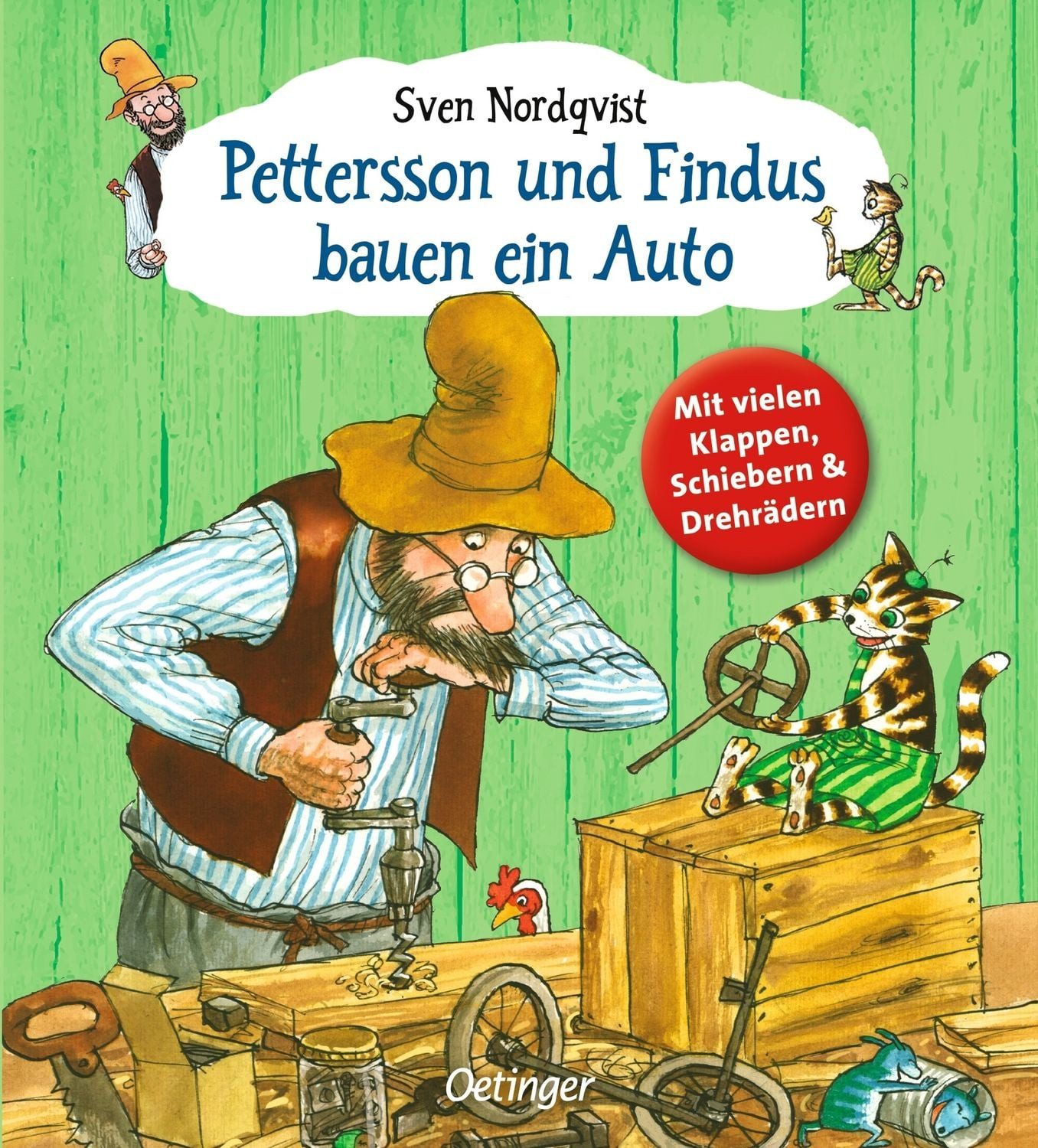 Pettersson und Findus bauen ein Auto / Sven Nordqvist