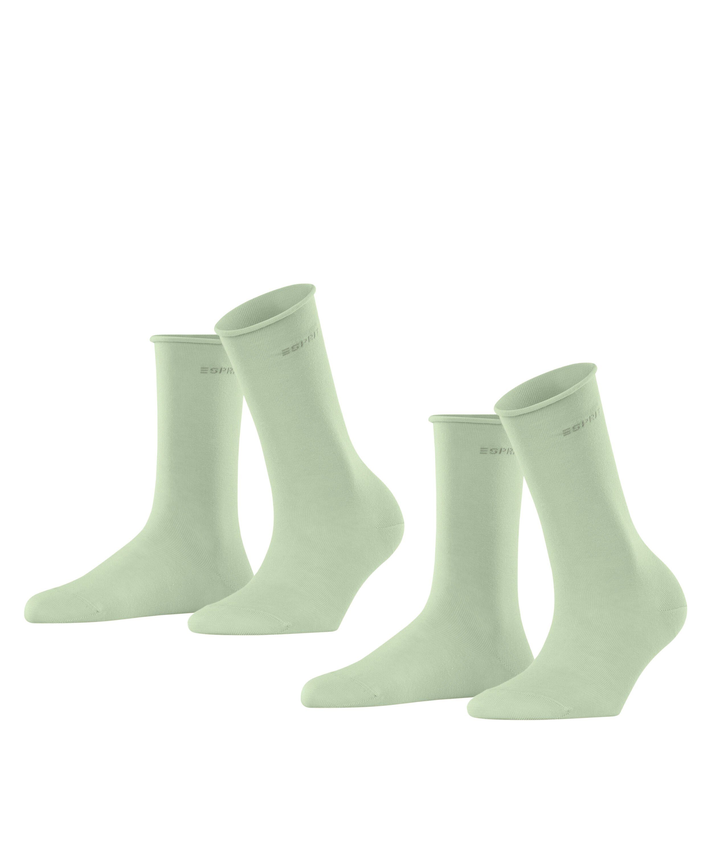 Pure 2-Pack green light (7313) Basic (2-Paar) Esprit Socken