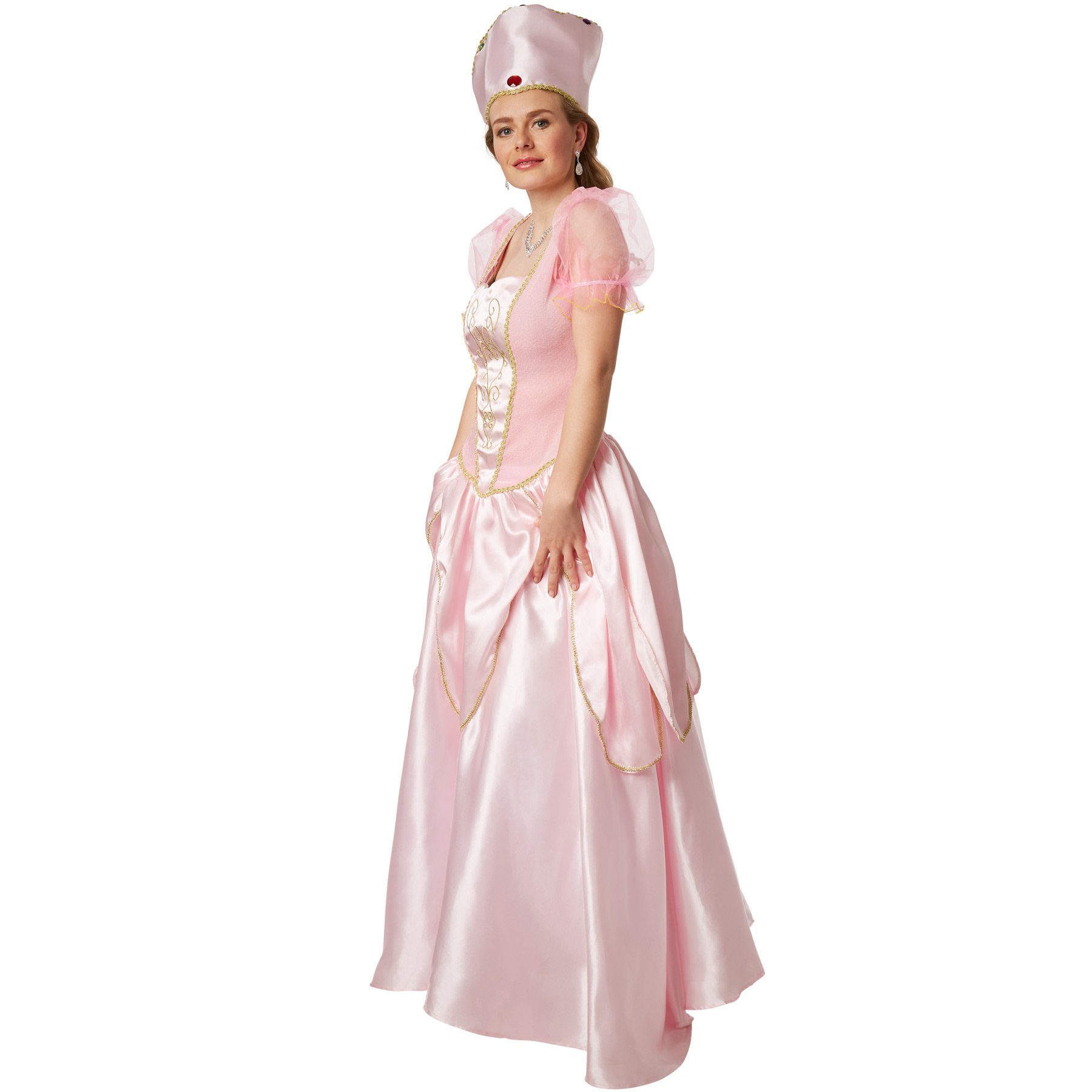 dressforfun Kostüm Frauenkostüm Prinzessin Dornröschen, Zauberhaftes Dornröschenkleid im Seidenlook